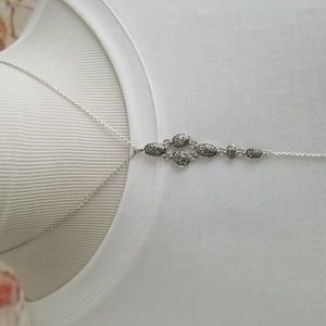 New Lucky Brand Pave Lariat Necklace